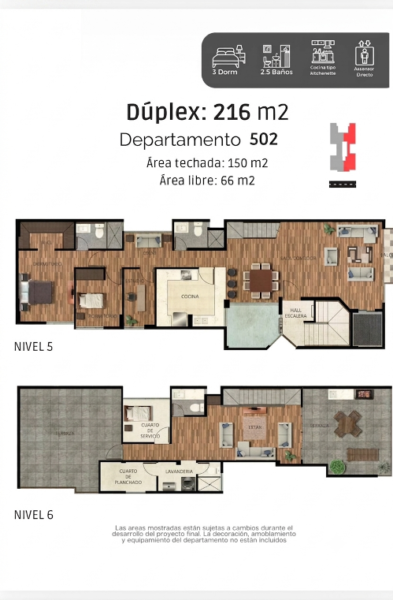 Proyecto: Dúplex Precio de Proyecto Frente a Parque, de 216 m² con 3 Dorm. en Vista Alegre, Surco