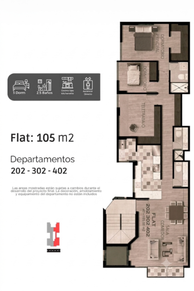 Proyecto: Dúplex Precio de Proyecto Frente a Parque, de 216 m² con 3 Dorm. en Vista Alegre, Surco